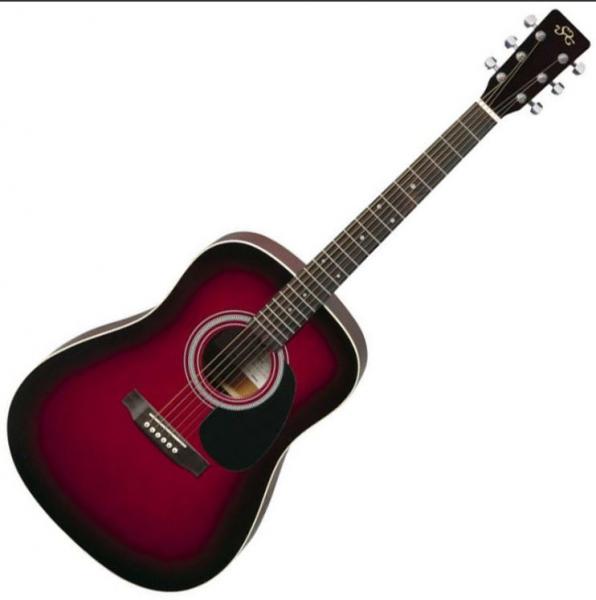 Akustická kytar - SX MD160 Red Sunburst