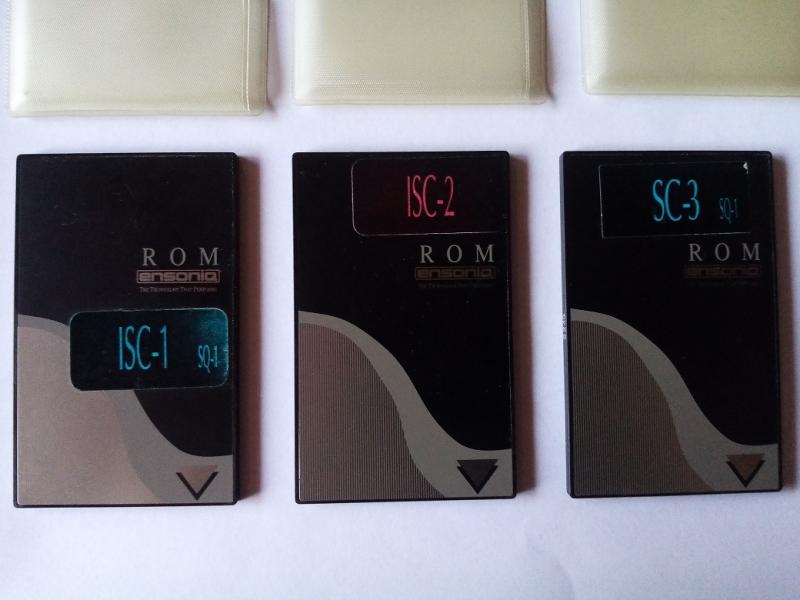 Prodám 3ks ROM karty pro Ensoniq SQ 1/ 2 / + / SQR / KS32